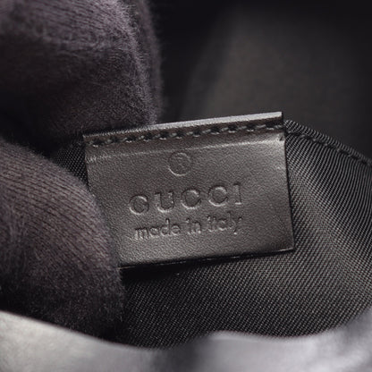 GGキャンバス ワンショルダーバッグ キャンバス レザー ブラック グッチ