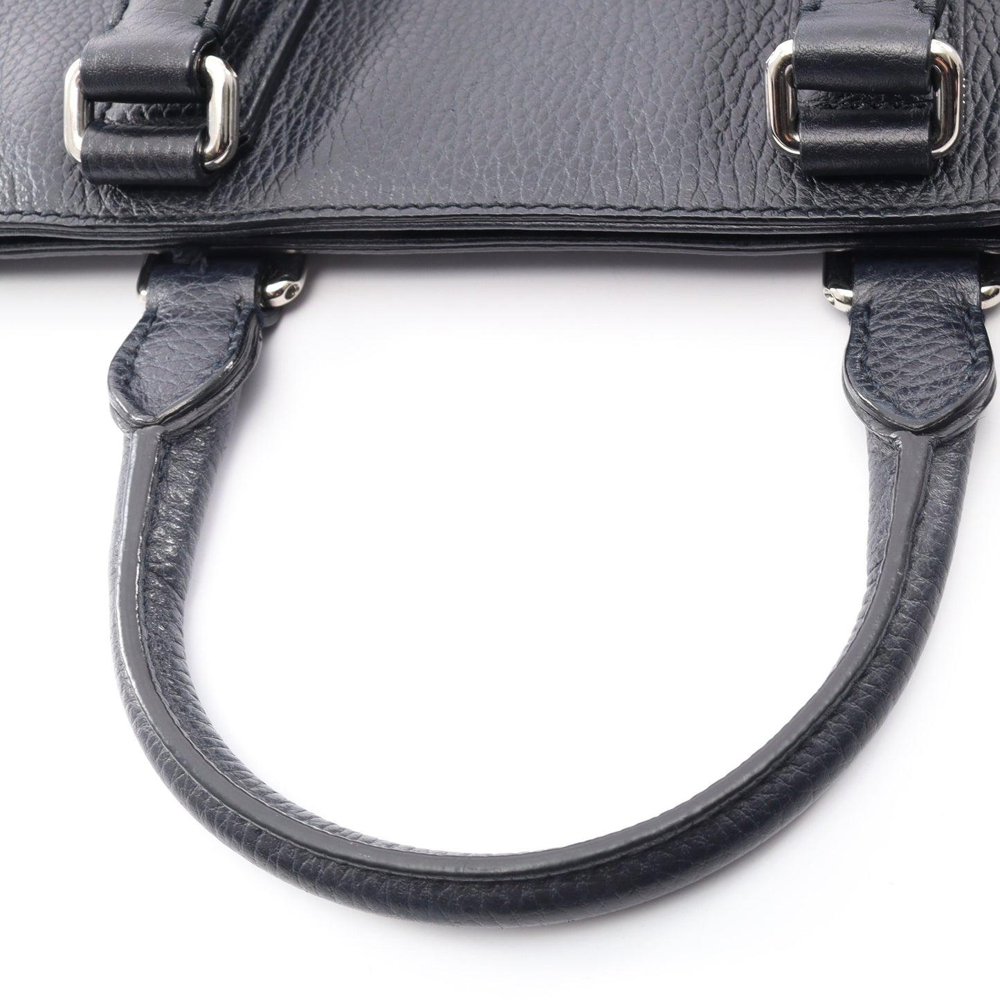 2WAY ハンドバッグ トートバッグ レザー ネイビー グッチ