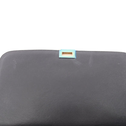 トラペーズ スモール 2WAY ハンドバッグ レザー スエード アイボリー ブラック ブルー セリーヌ