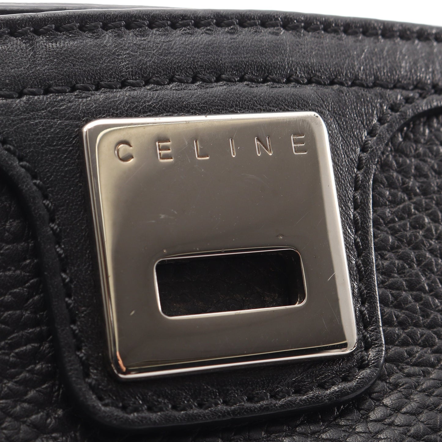 ロゴ ショルダーバッグ トートバッグ レザー ブラック セリーヌ バッグ CELINE