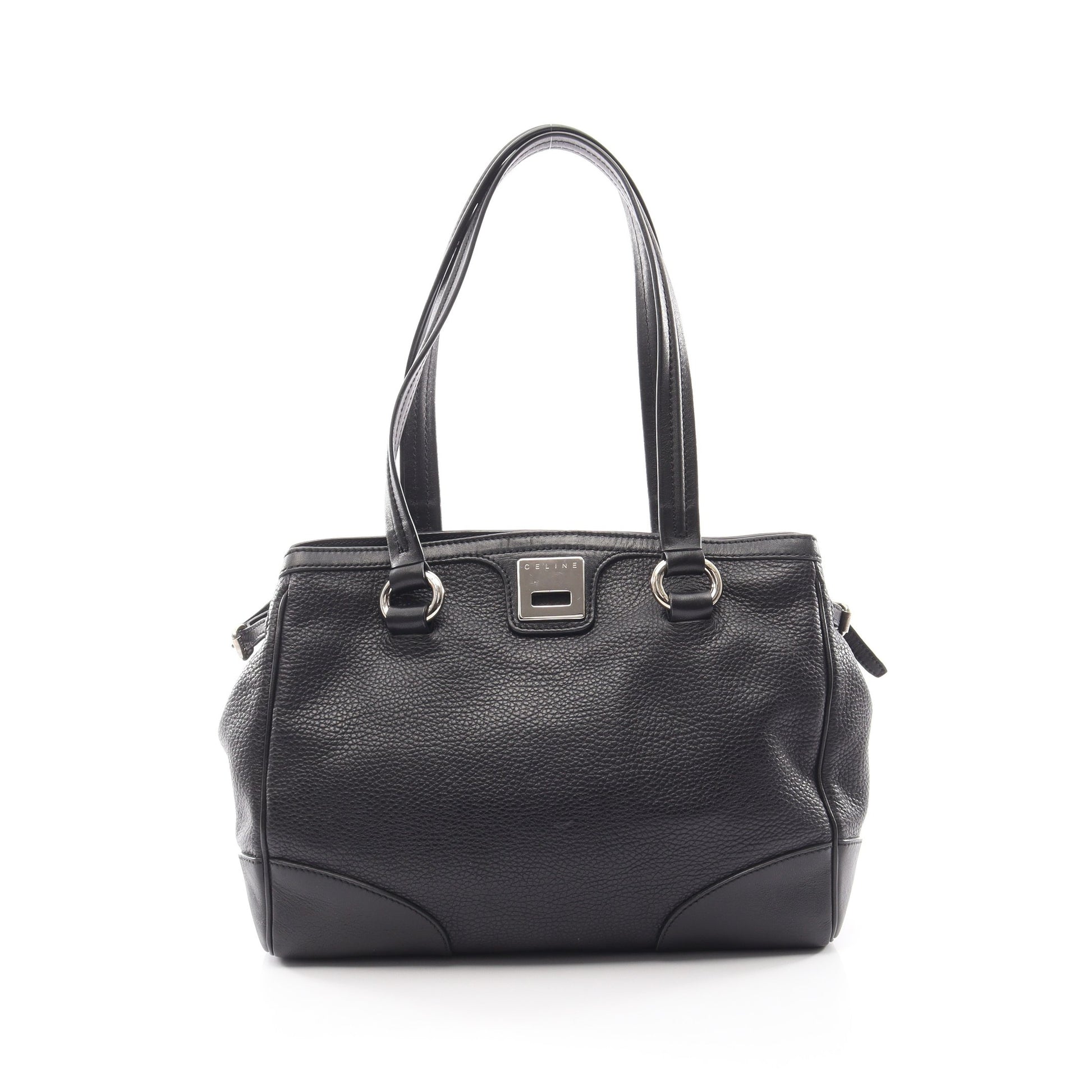 ロゴ ショルダーバッグ トートバッグ レザー ブラック セリーヌ バッグ CELINE
