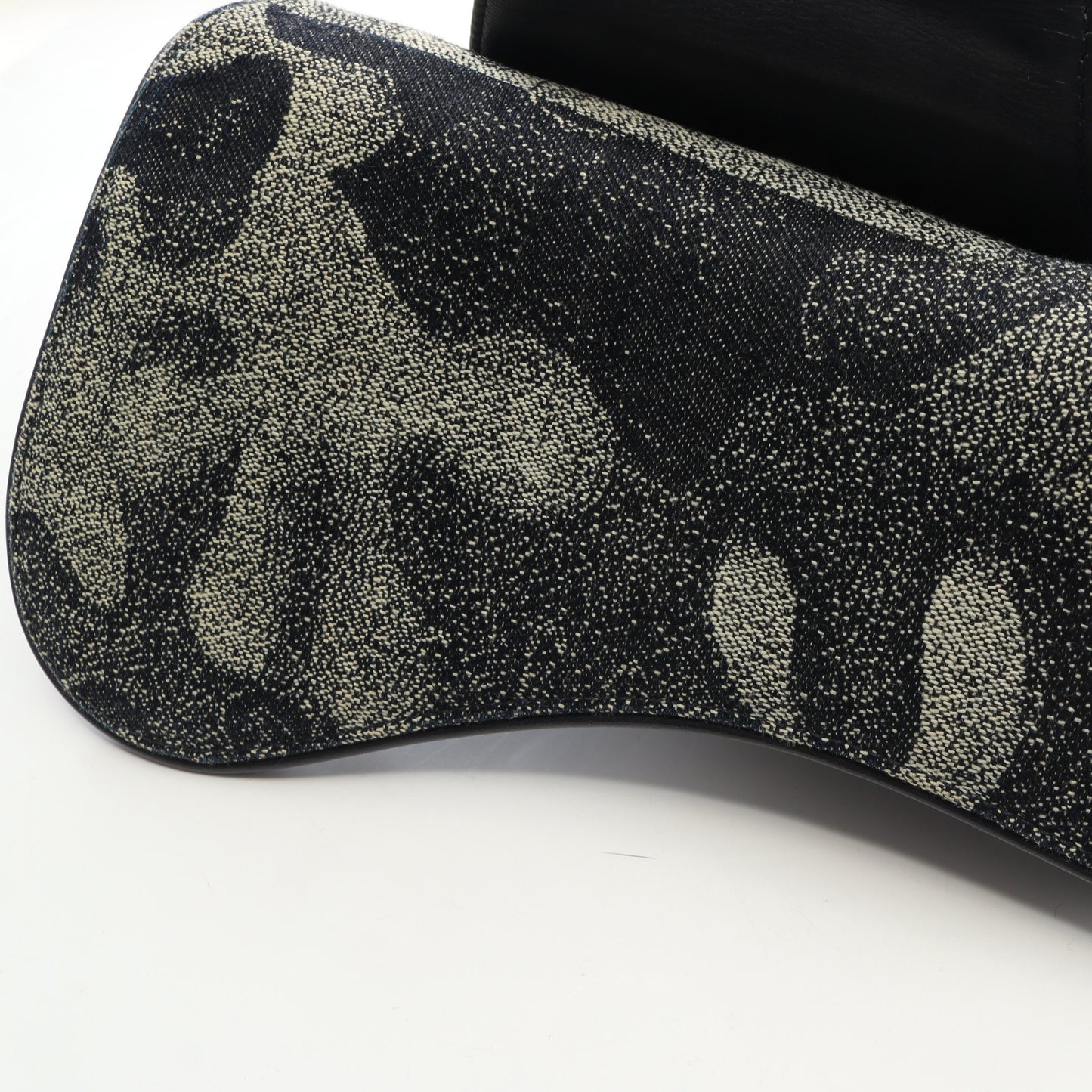 DIOR × PETER DOIG サドルバッグ ボディバッグ キャンバス レザー ネイビー アイボリー ディオール
