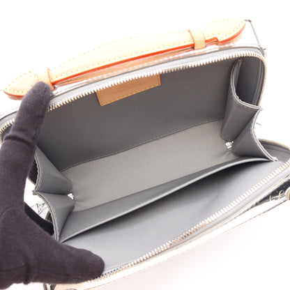 ハンドル ソフトトランク モノグラムミラー 2WAY ハンドバッグ レザー シルバー ルイヴィトン