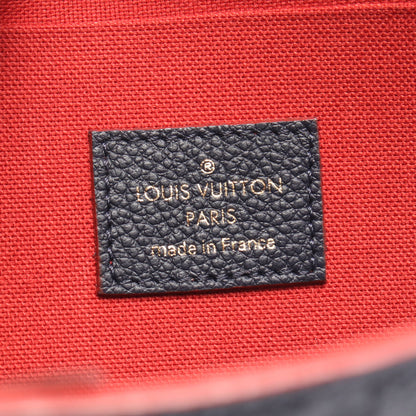 ポシェット フェリシー モノグラム アンプラント マリーヌルージュ チェーンウォレット レザー ネイビー レッド ルイヴィトン バッグ LOUIS VUITTON