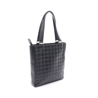 チョコバー ハンドバッグ トートバッグ ラムスキン ブラック ゴールド金具 シャネル バッグ CHANEL
