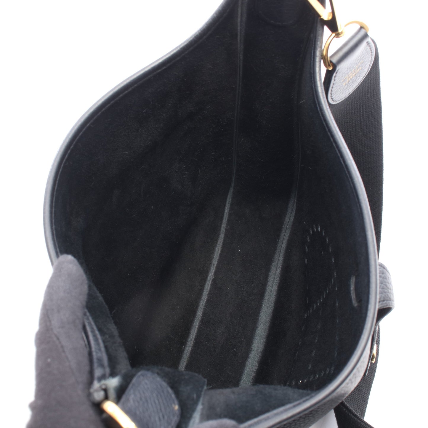 エヴリン 3 トロワ PM ショルダーバッグ トリヨンクレマンス ブラック ゴールド金具 Y刻印 エルメス バッグ HERMES