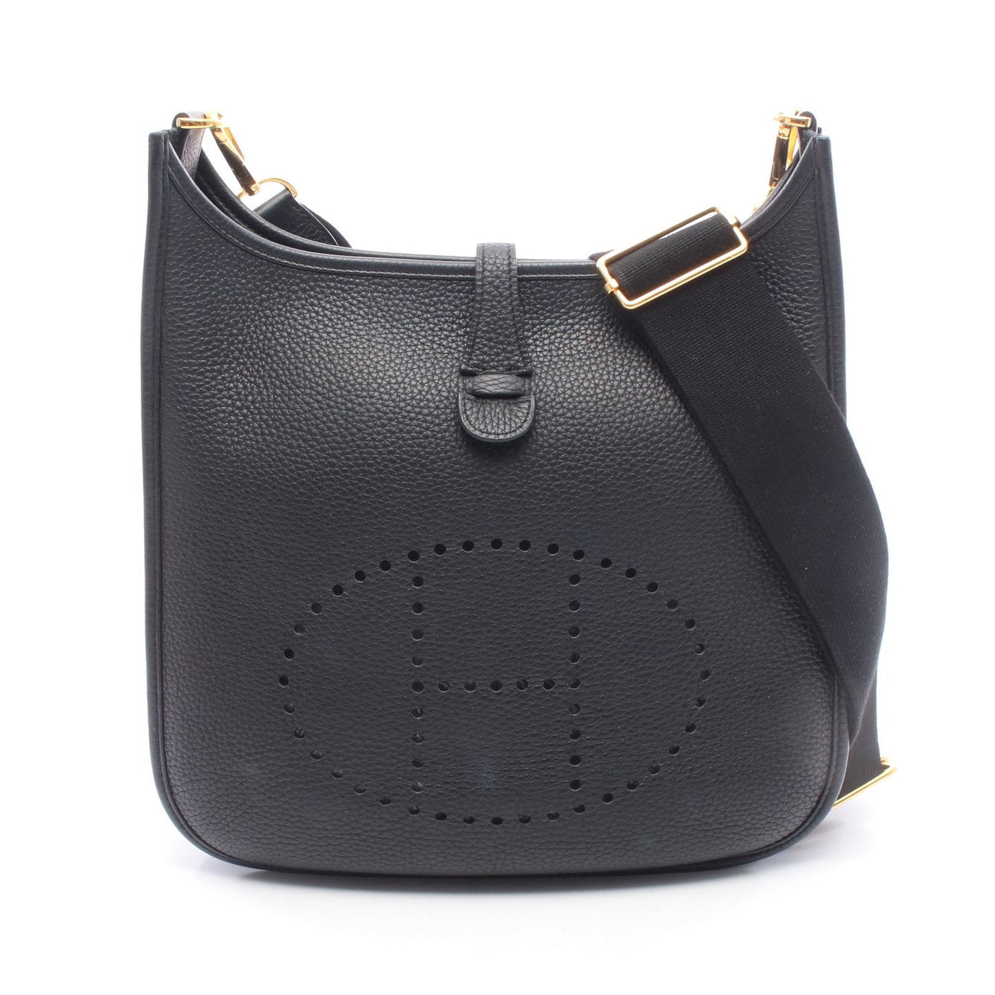 エヴリン 3 トロワ PM ショルダーバッグ トリヨンクレマンス ブラック ゴールド金具 Y刻印 エルメス バッグ HERMES