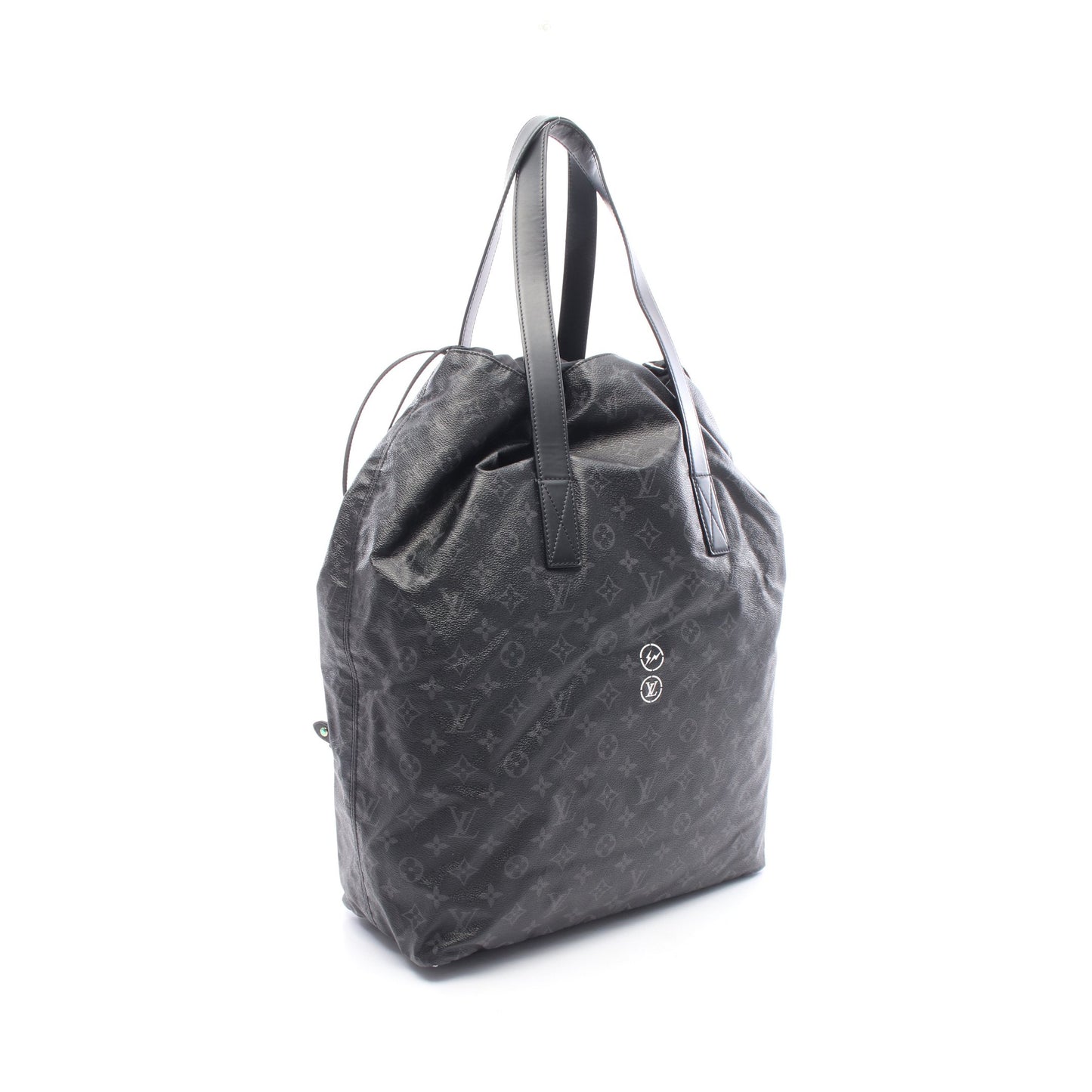 LV × 藤原ヒロシ カバ ライト モノグラムエクリプス ショルダーバッグ トートバッグ PVC レザー ブラック ルイヴィトン