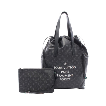 LV × 藤原ヒロシ カバ ライト モノグラムエクリプス ショルダーバッグ トートバッグ PVC レザー ブラック ルイヴィトン