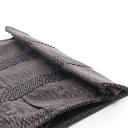 エールラインMM ハンドバッグ トートバッグ キャンバス グレー シルバー金具 エルメス
