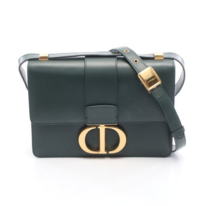 30 MONTAIGNE モンテーニュ ショルダーバッグ レザー グリーン クリスチャンディオール