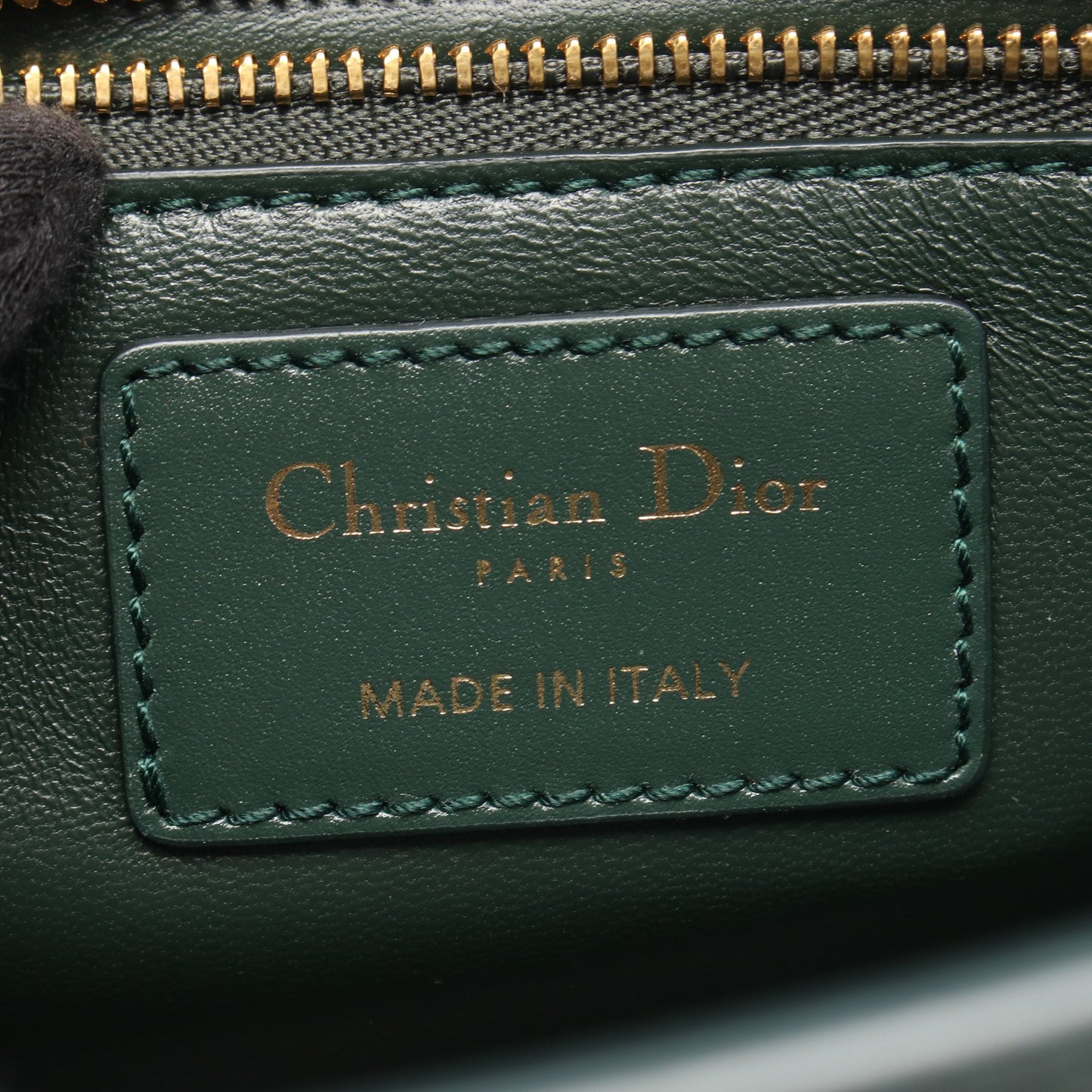 30 MONTAIGNE モンテーニュ ショルダーバッグ レザー グリーン クリスチャンディオール