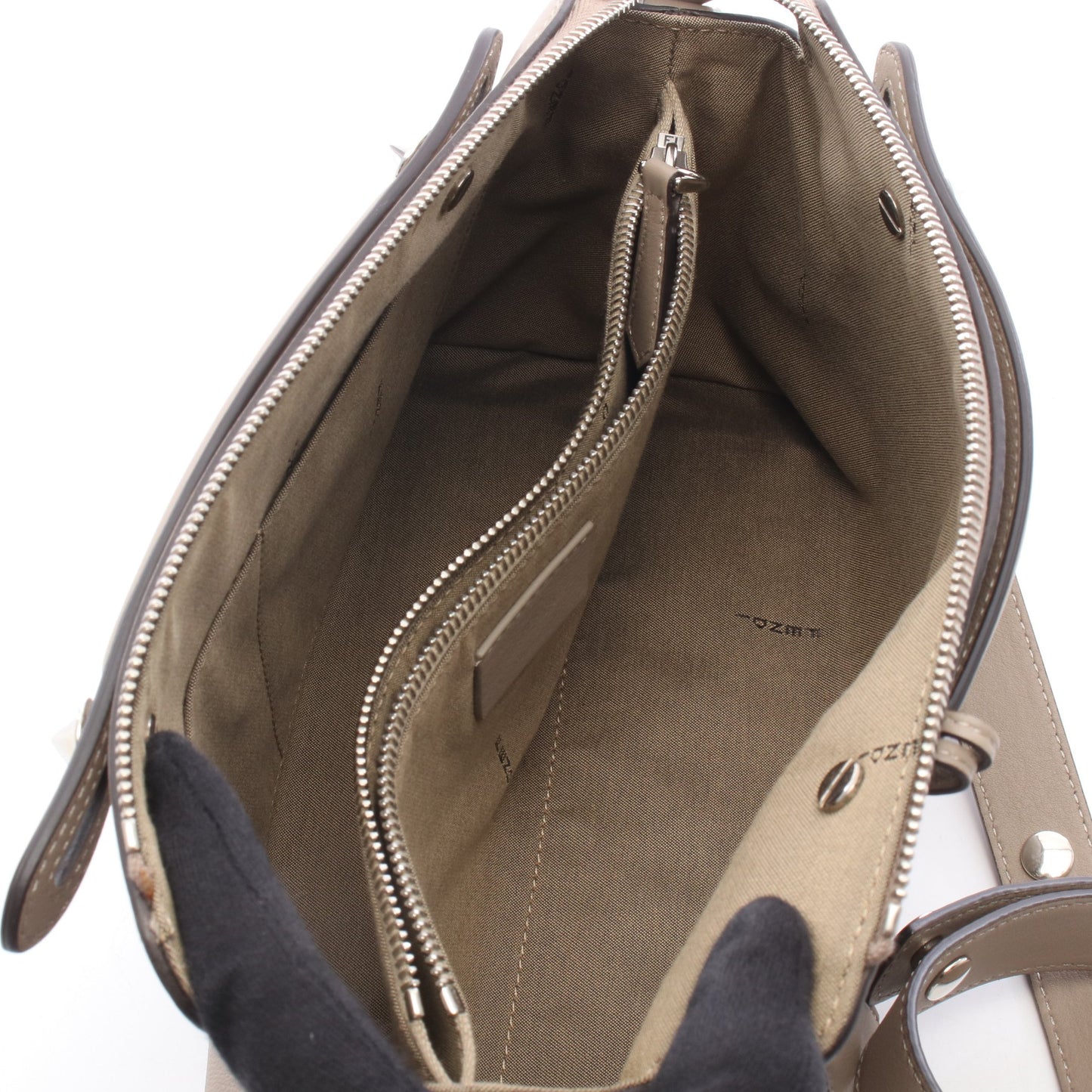 BY THE WAY MEDIUM バイザウェイ ミディアム 2WAY ハンドバッグ レザー グレーベージュ フェンディ