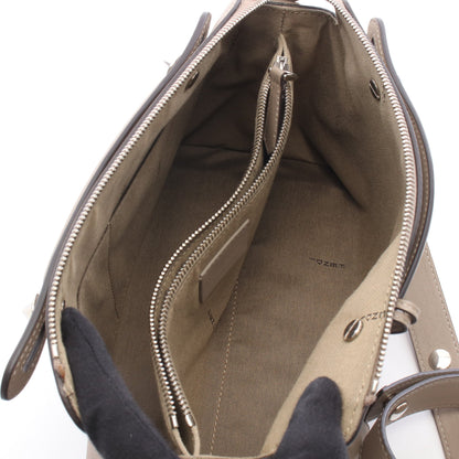 BY THE WAY MEDIUM バイザウェイ ミディアム 2WAY ハンドバッグ レザー グレーベージュ フェンディ