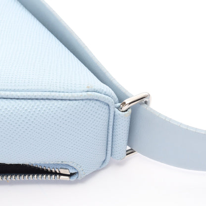 SAFFIANOSA CUIR ショルダーバッグ サフィアーノレザー ライトブルー プラダ
