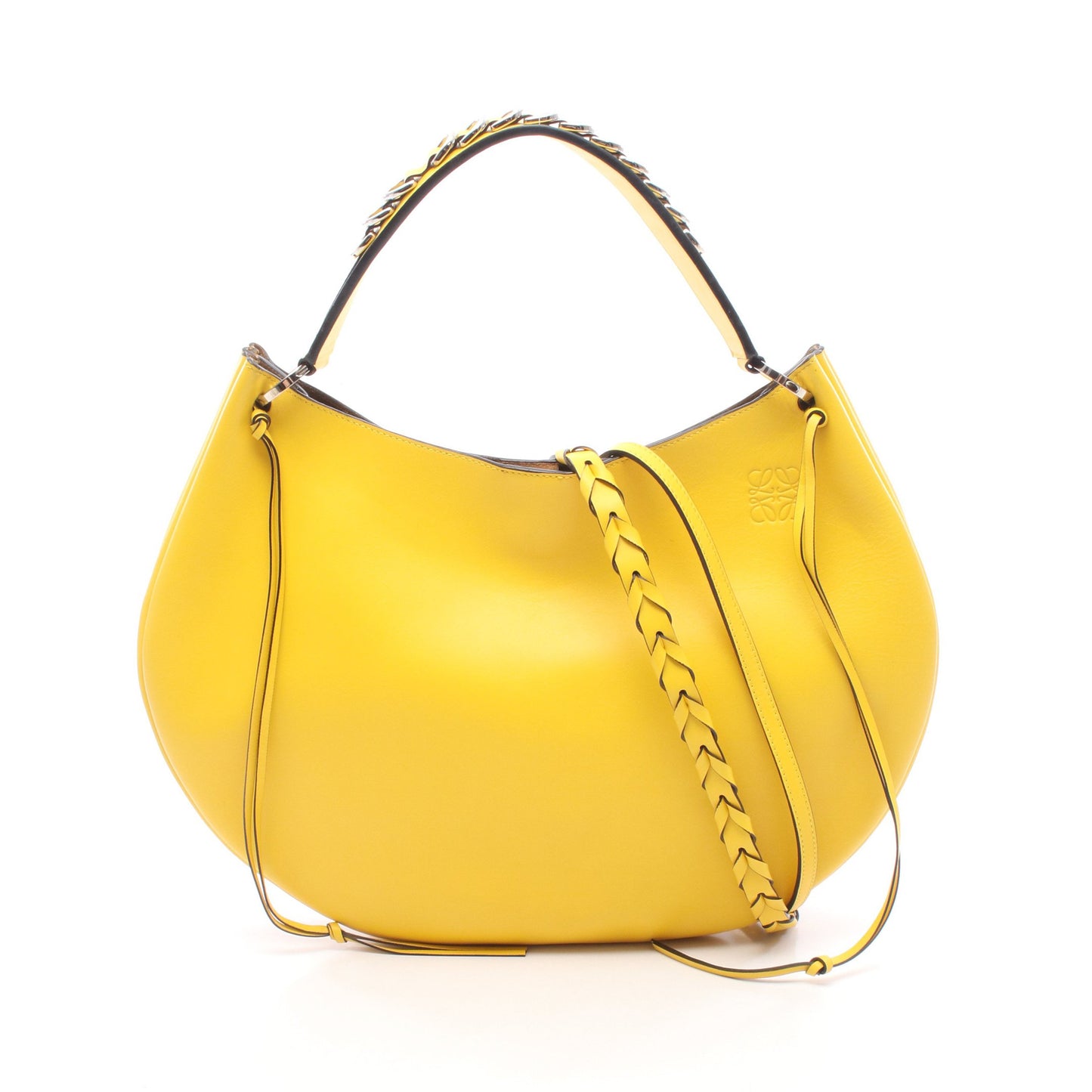 フォーチュン ホーボー 2WAY ハンドバッグ レザー イエロー ロエベ バッグ LOEWE