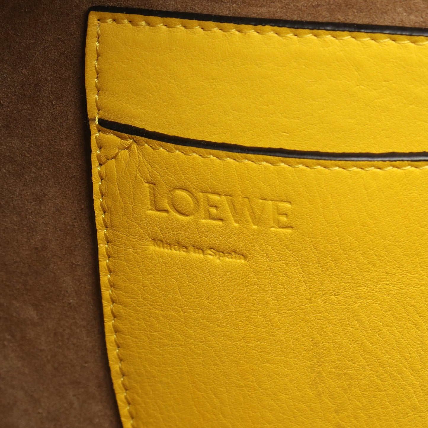 フォーチュン ホーボー 2WAY ハンドバッグ レザー イエロー ロエベ バッグ LOEWE