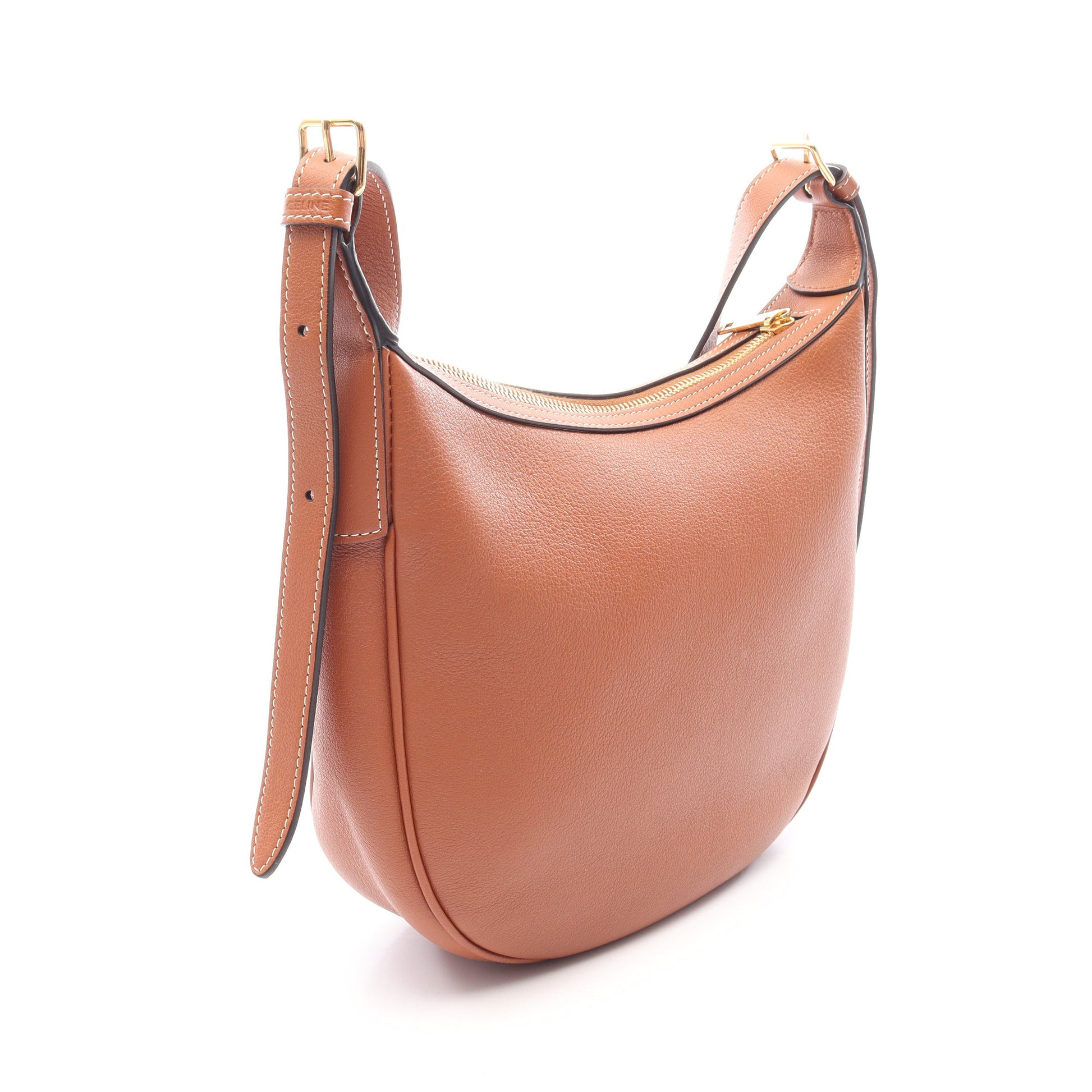 エロイズ スモール ショルダーバッグ レザー ブラウン セリーヌ バッグ CELINE