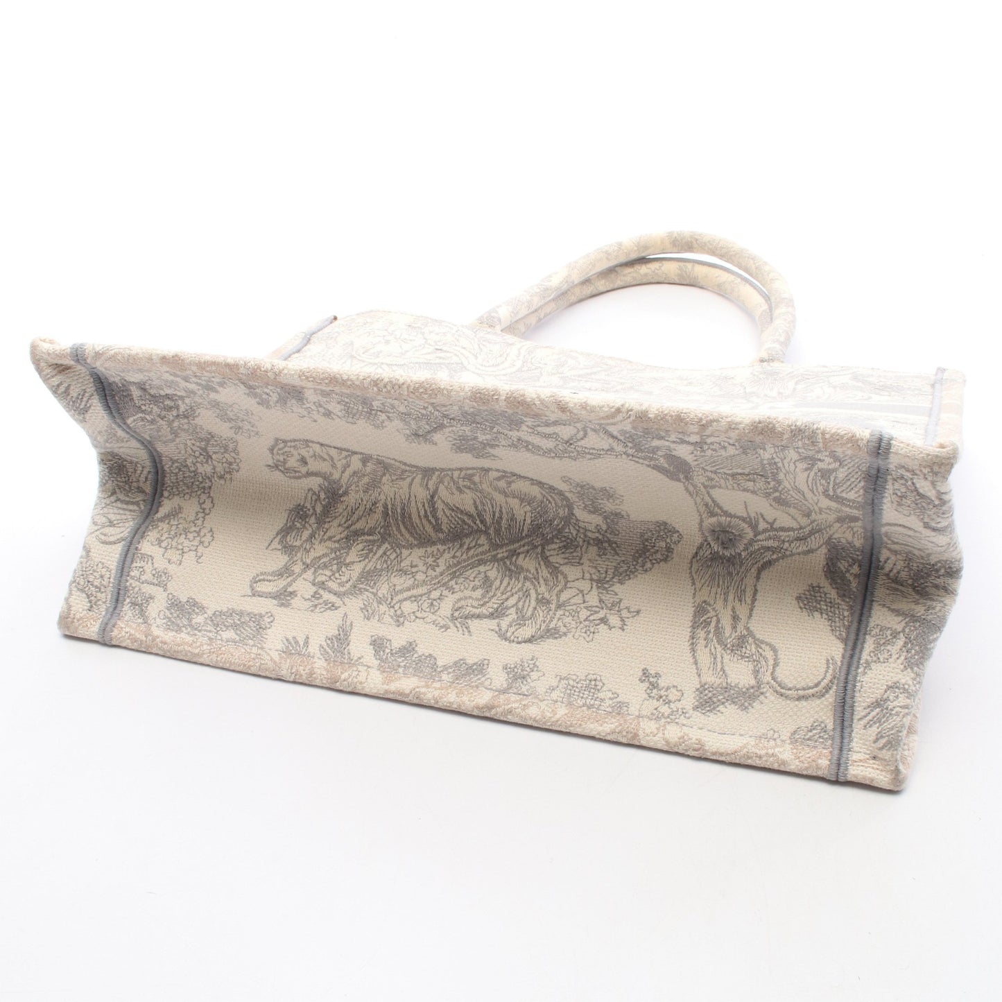 BOOK TOTE ブックトート ミディアム トワル ドゥ ジュイ ハンドバッグ トートバッグ キャンバス アイボリー グレー クリスチャンディオール