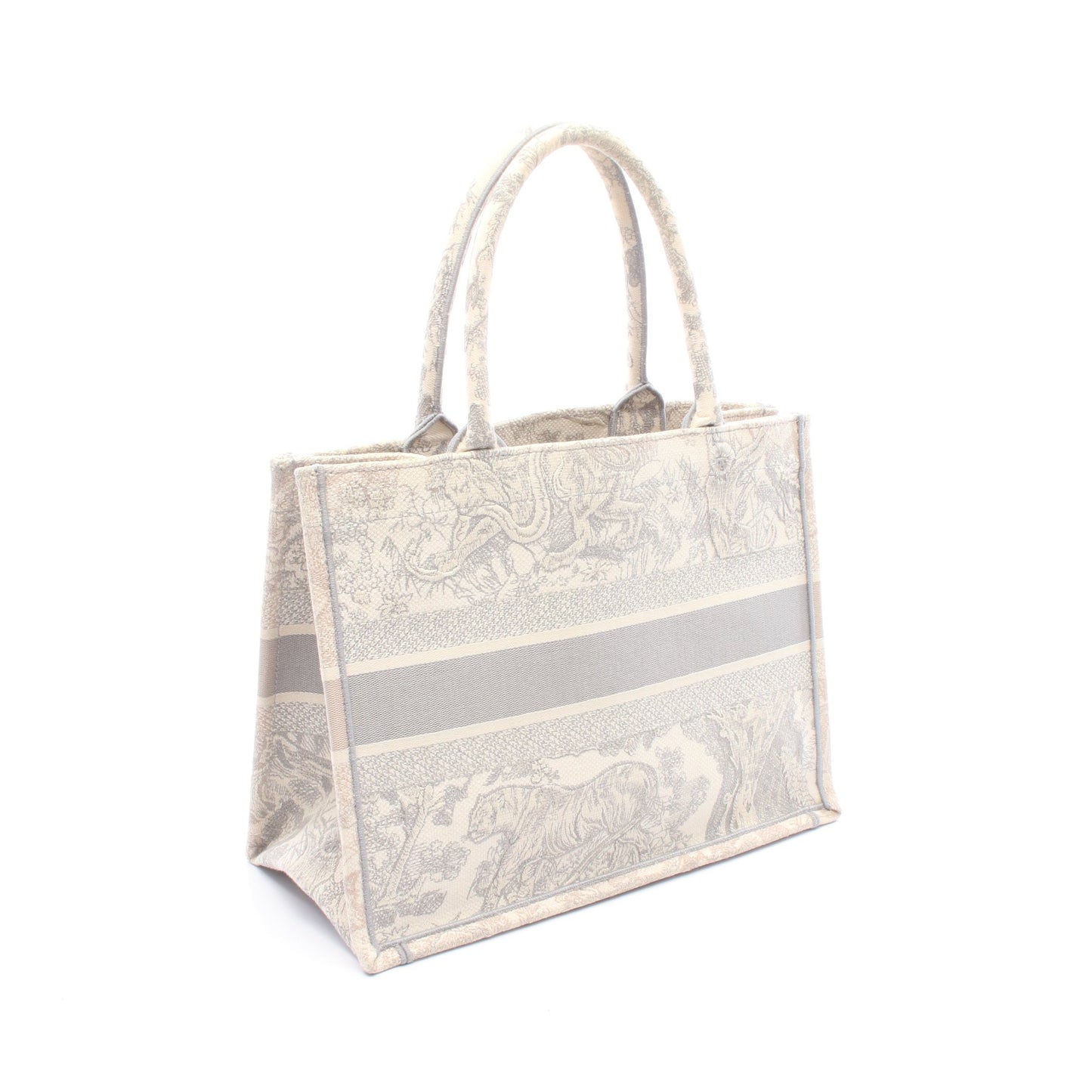 BOOK TOTE ブックトート ミディアム トワル ドゥ ジュイ ハンドバッグ トートバッグ キャンバス アイボリー グレー クリスチャンディオール
