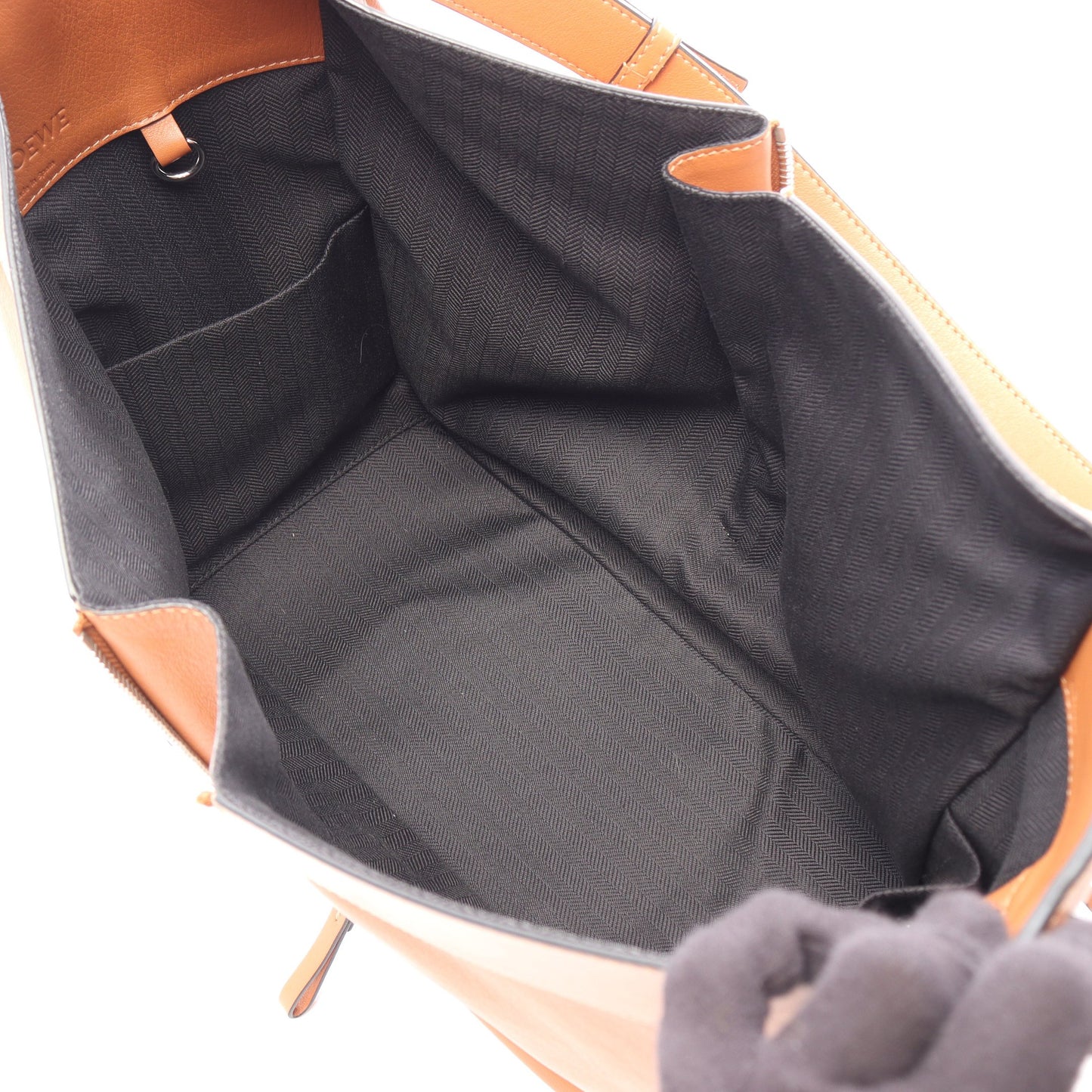 ハンモック ミディアム 2WAY ハンドバッグ レザー ブラウン ロエベ