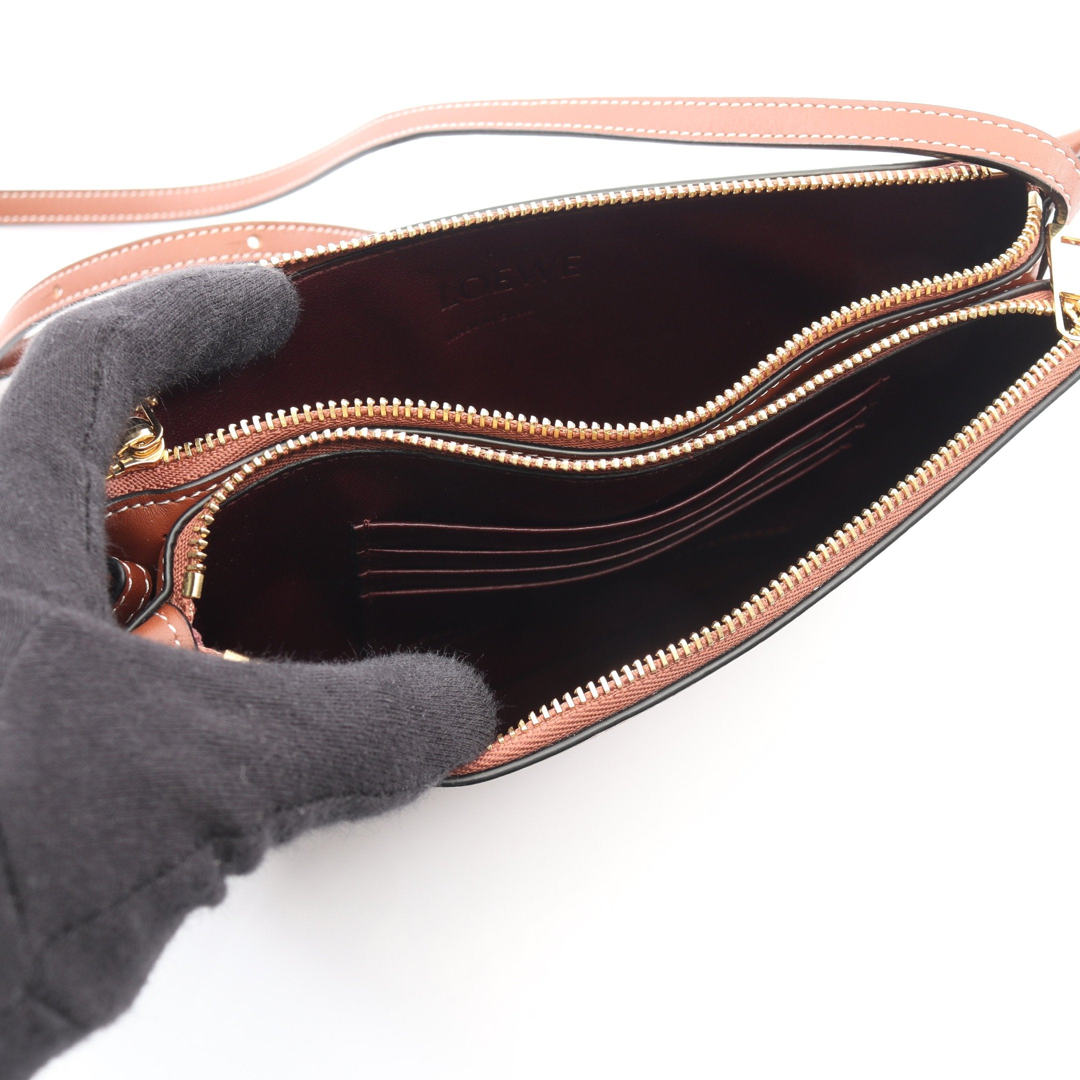 GATE DOUBLE ZIP POUCH ゲート ダブルジップ ポーチ ショルダーバッグ