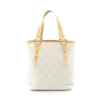 パリマカダム ハンドバッグ トートバッグ キャンバス レザー ライトグレー イエロー セリーヌ バッグ CELINE