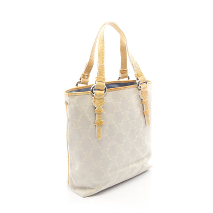 パリマカダム ハンドバッグ トートバッグ キャンバス レザー ライトグレー イエロー セリーヌ バッグ CELINE