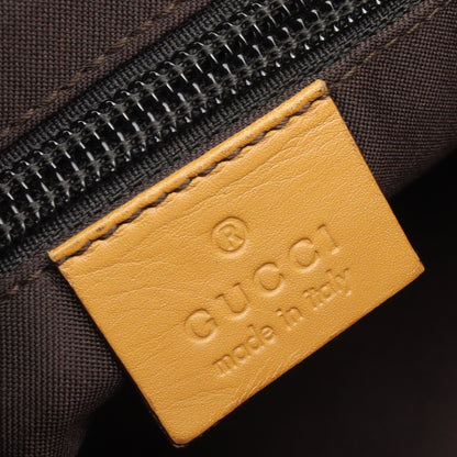 GGキャンバス ショルダーバッグ トートバッグ キャンバス レザー ベージュ イエローブラウン グッチ バッグ GUCCI