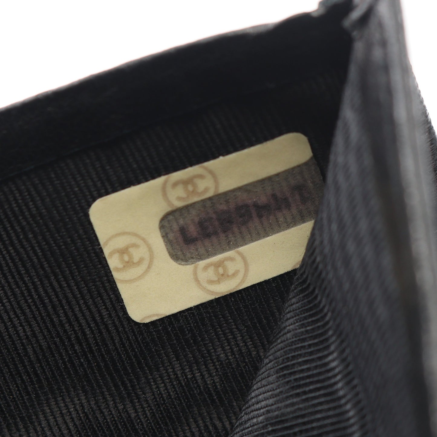 ビコローレ 二つ折り財布 札入れ ラムスキン ブラック ゴールド金具 ヴィンテージ シャネル 財布・小物 CHANEL