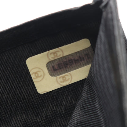 ビコローレ 二つ折り財布 札入れ ラムスキン ブラック ゴールド金具 ヴィンテージ シャネル 財布・小物 CHANEL