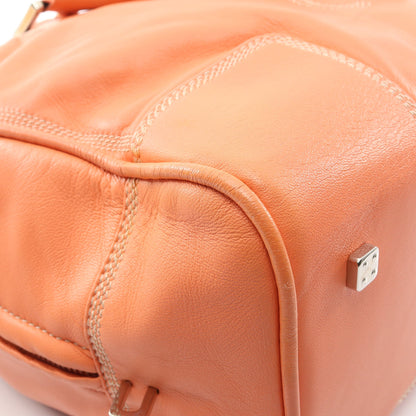 アマソナ36 ハンドバッグ レザー コーラルオレンジ ロエベ バッグ LOEWE