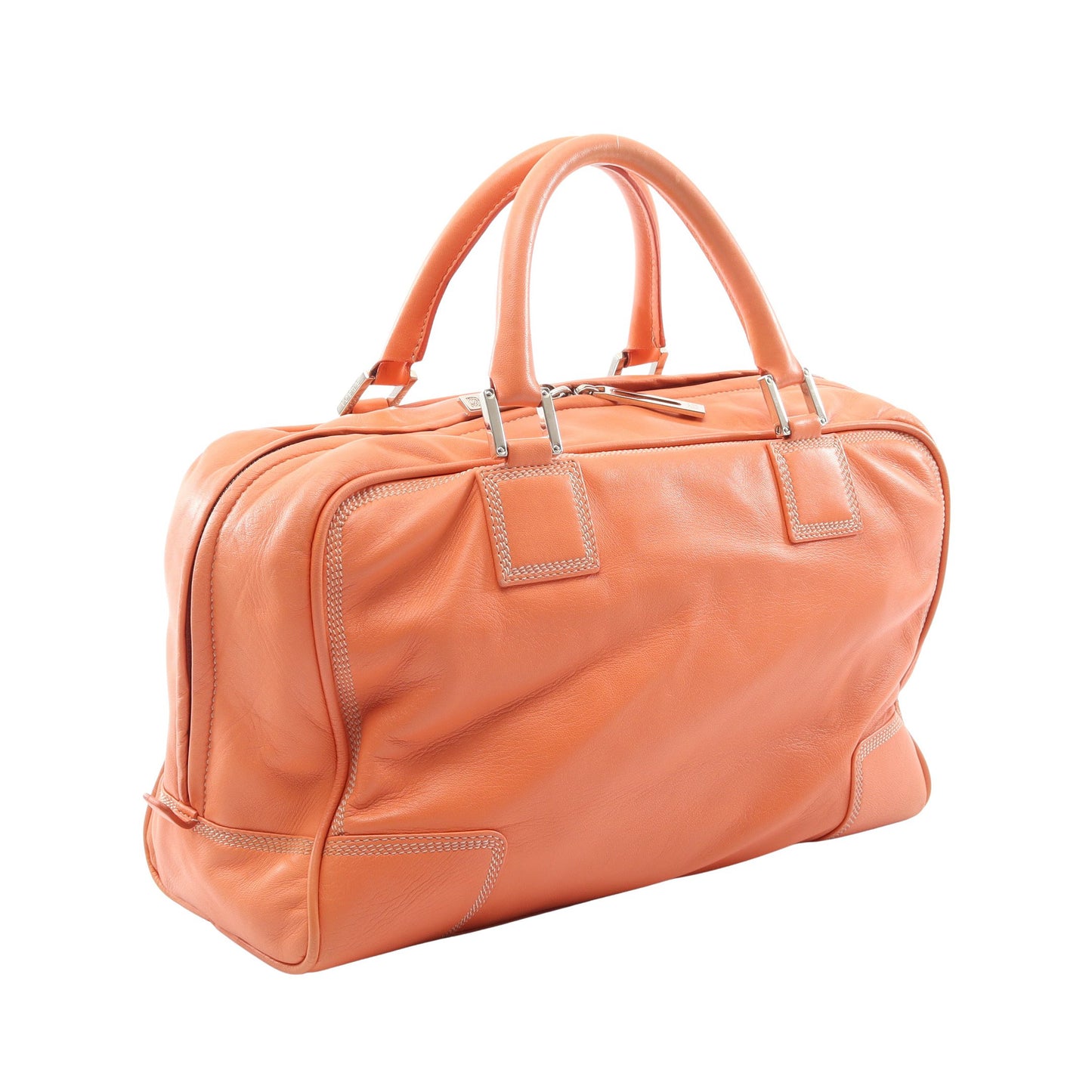アマソナ36 ハンドバッグ レザー コーラルオレンジ ロエベ バッグ LOEWE