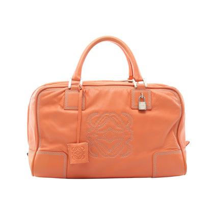 アマソナ36 ハンドバッグ レザー コーラルオレンジ ロエベ バッグ LOEWE