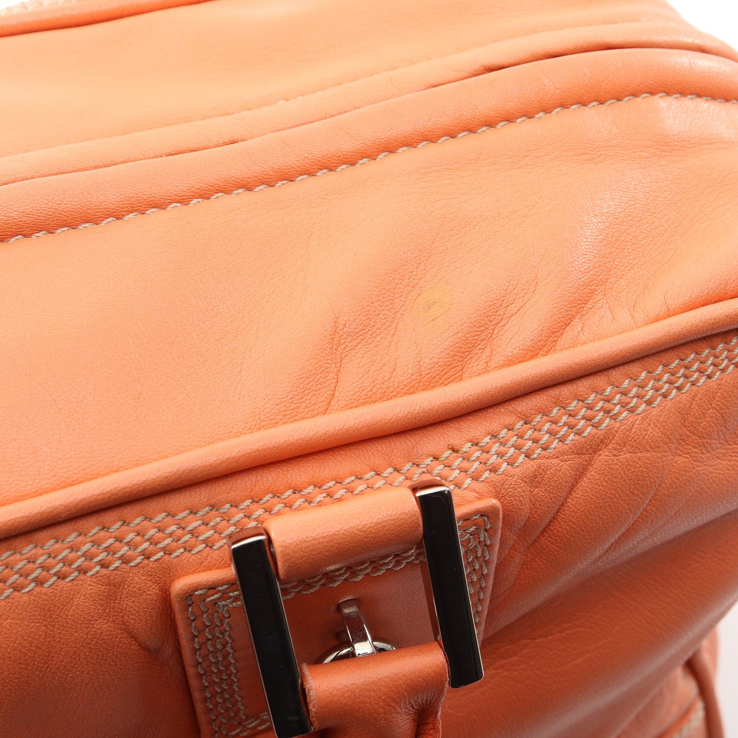 アマソナ36 ハンドバッグ レザー コーラルオレンジ ロエベ バッグ LOEWE