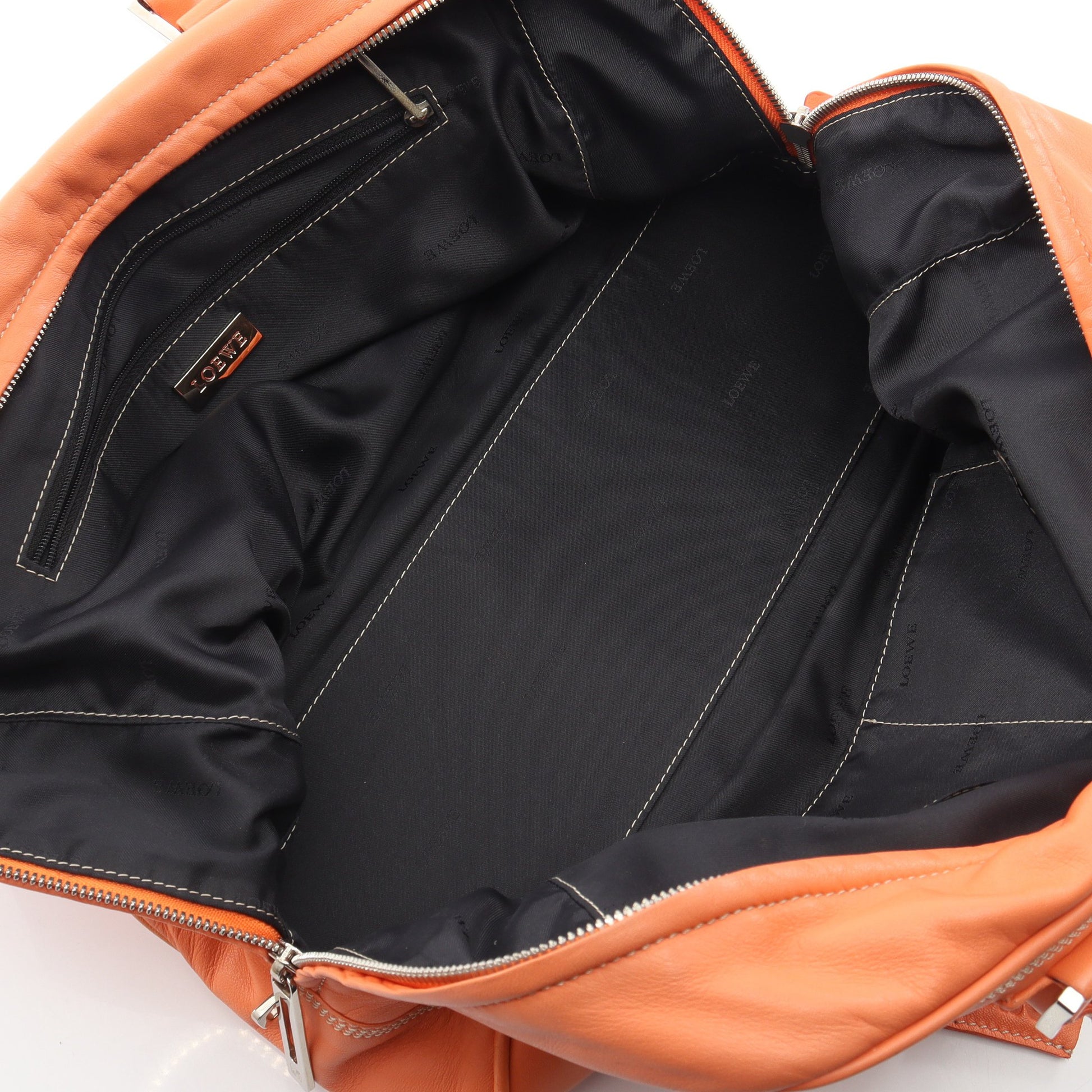 アマソナ36 ハンドバッグ レザー コーラルオレンジ ロエベ バッグ LOEWE