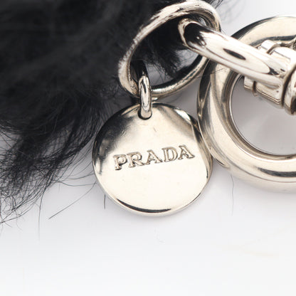 ルーファス バッグチャーム キーホルダー ファー ブラック マルチカラー プラダ 財布・小物 PRADA