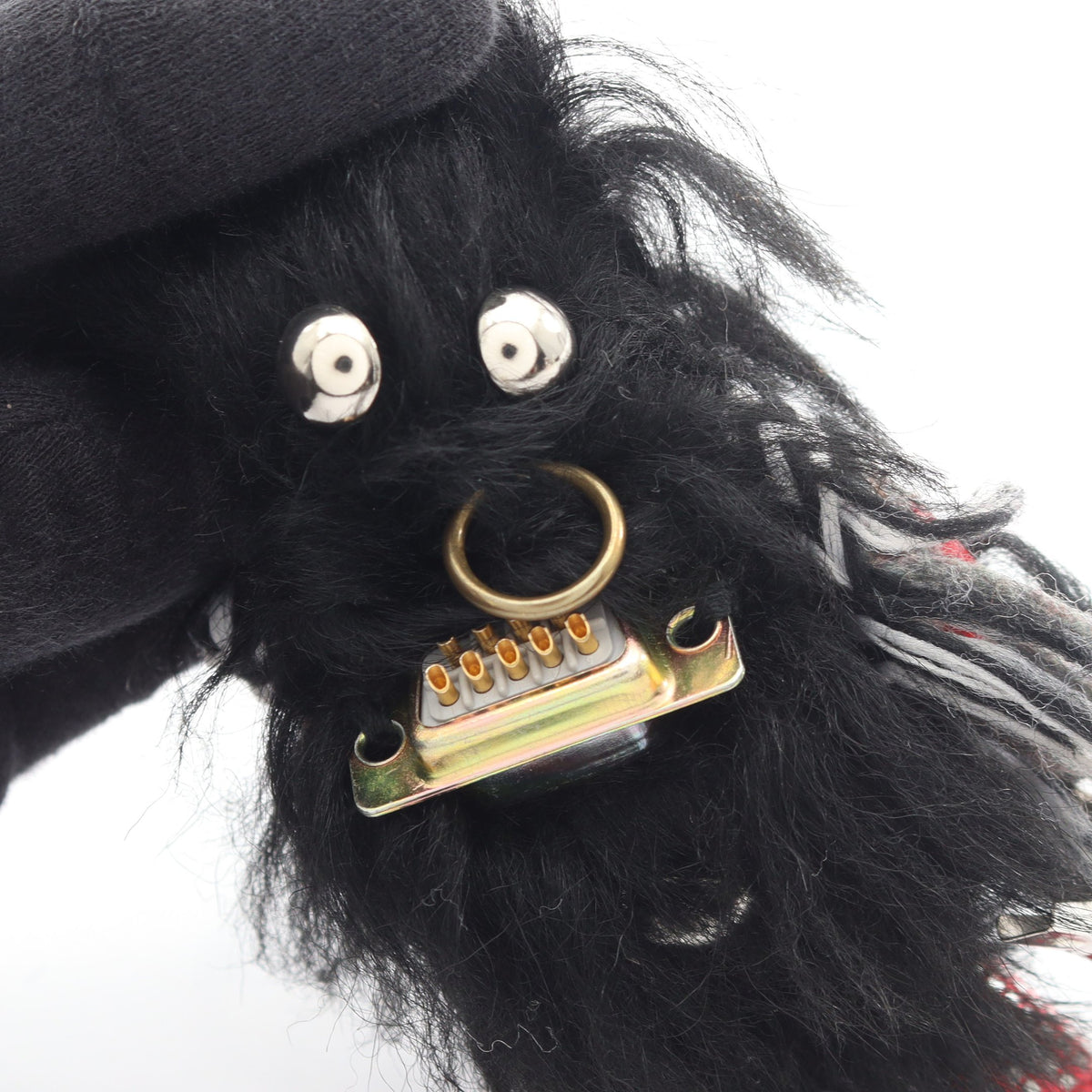 ルーファス バッグチャーム キーホルダー ファー ブラック マルチカラー プラダ 財布・小物 PRADA