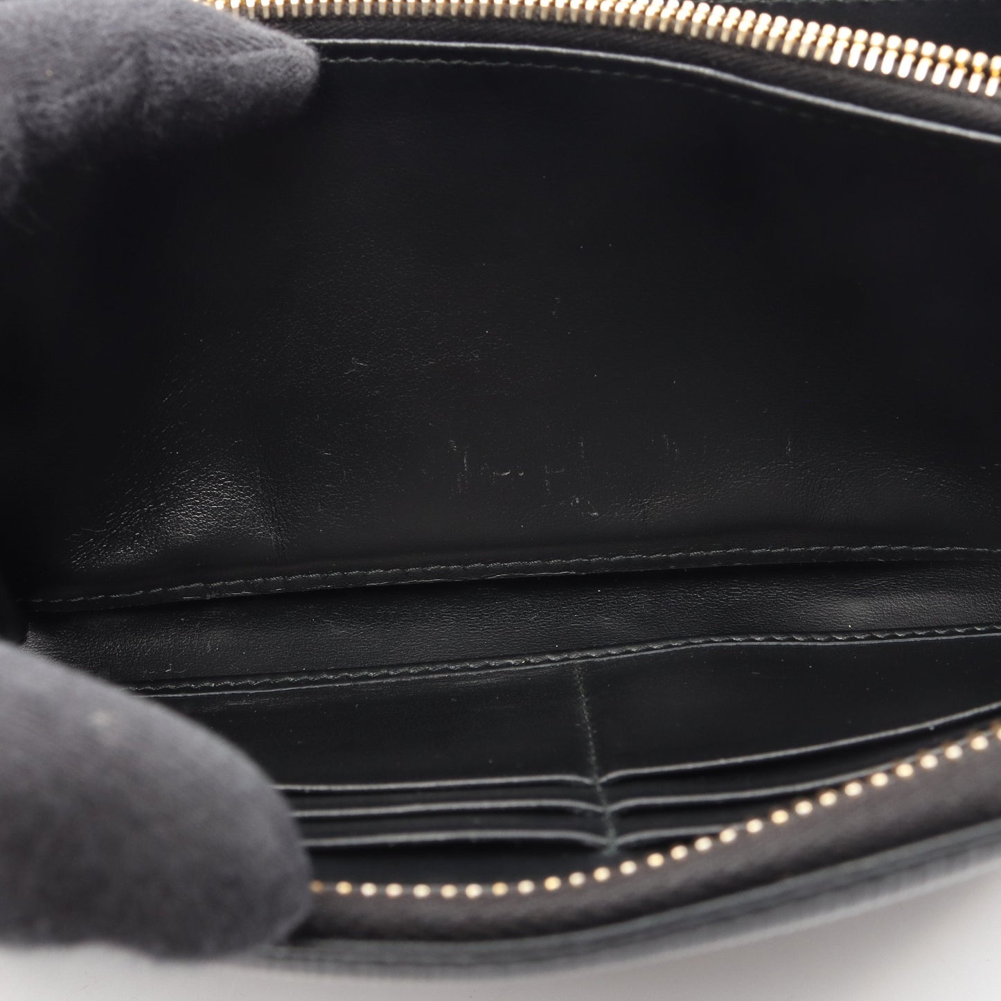 ラウンドファスナー長財布 レザー ブラック プラダ 財布・小物 PRADA