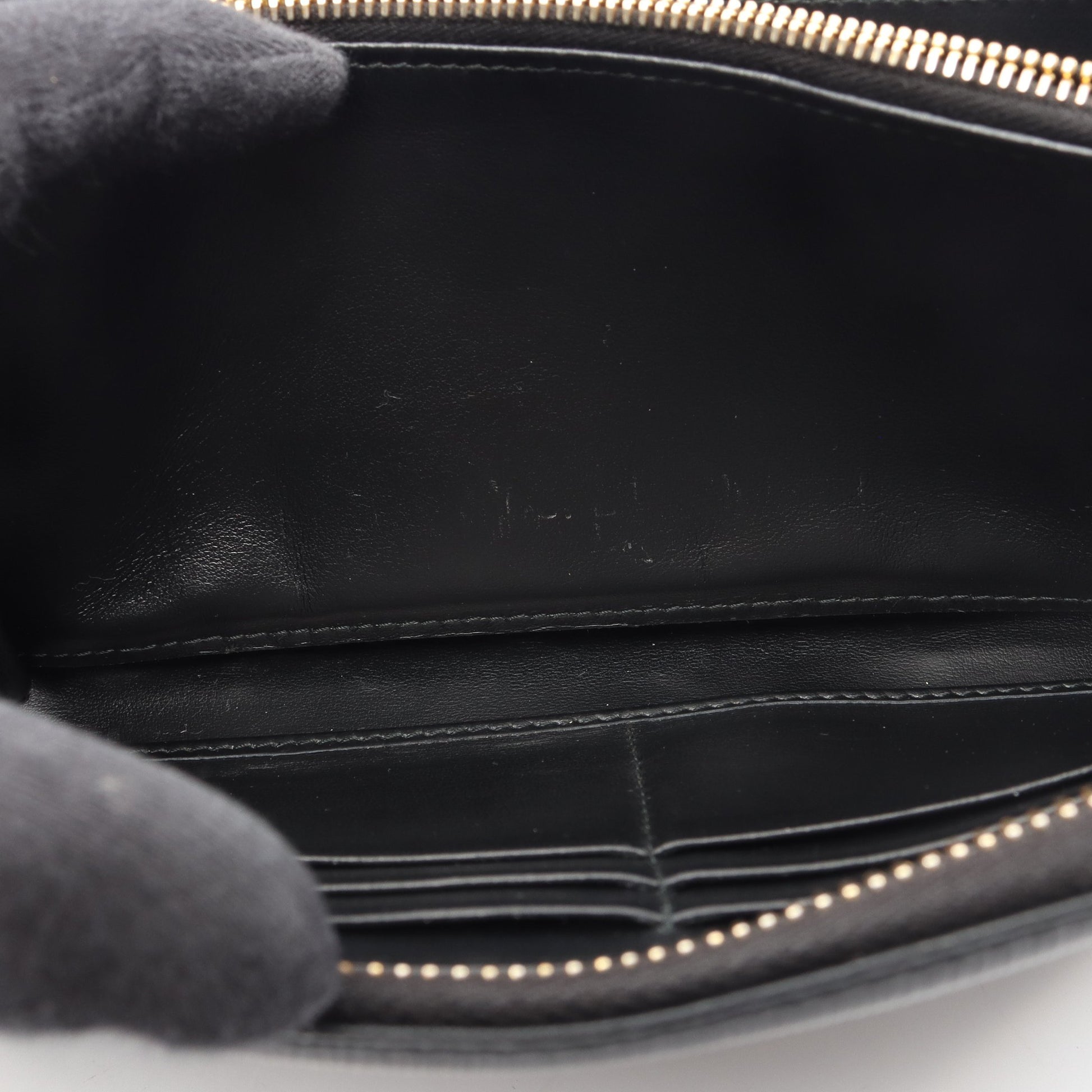 ラウンドファスナー長財布 レザー ブラック プラダ 財布・小物 PRADA