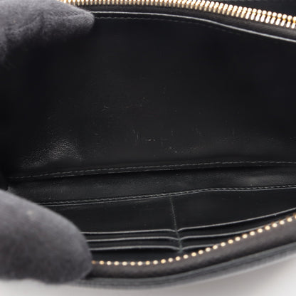 ラウンドファスナー長財布 レザー ブラック プラダ 財布・小物 PRADA