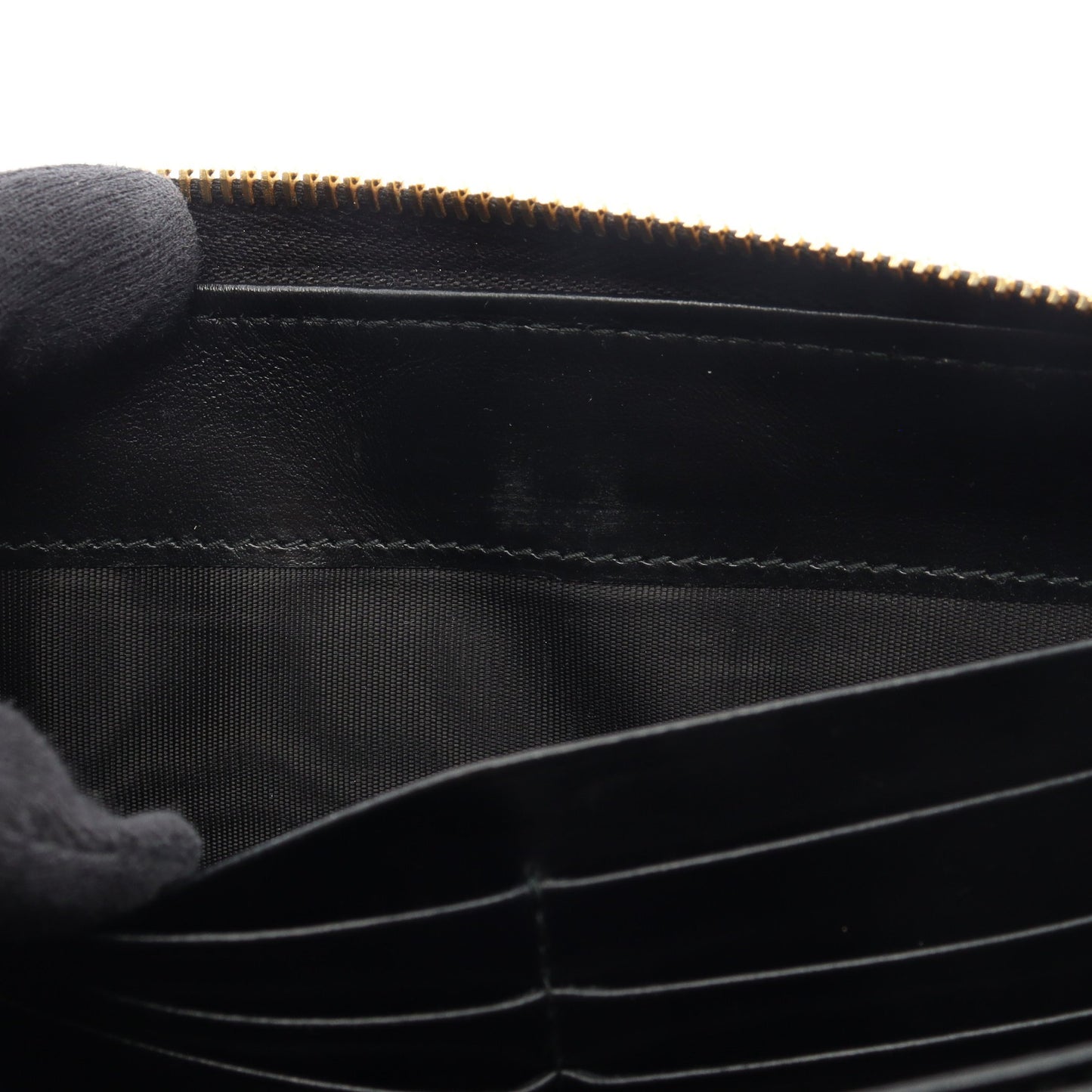 ラウンドファスナー長財布 レザー ブラック プラダ 財布・小物 PRADA