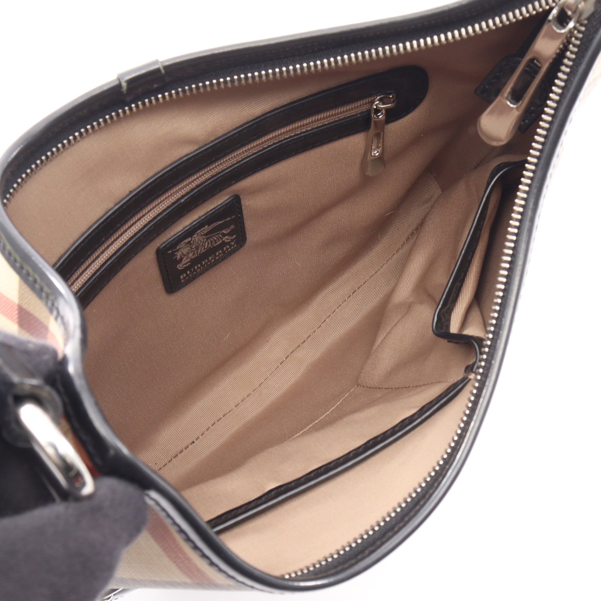 ノバチェック ワンショルダーバッグ PVC エナメルレザー ベージュ ブラック マルチカラー バーバリープローサム バッグ BURBERRY PRORSUM