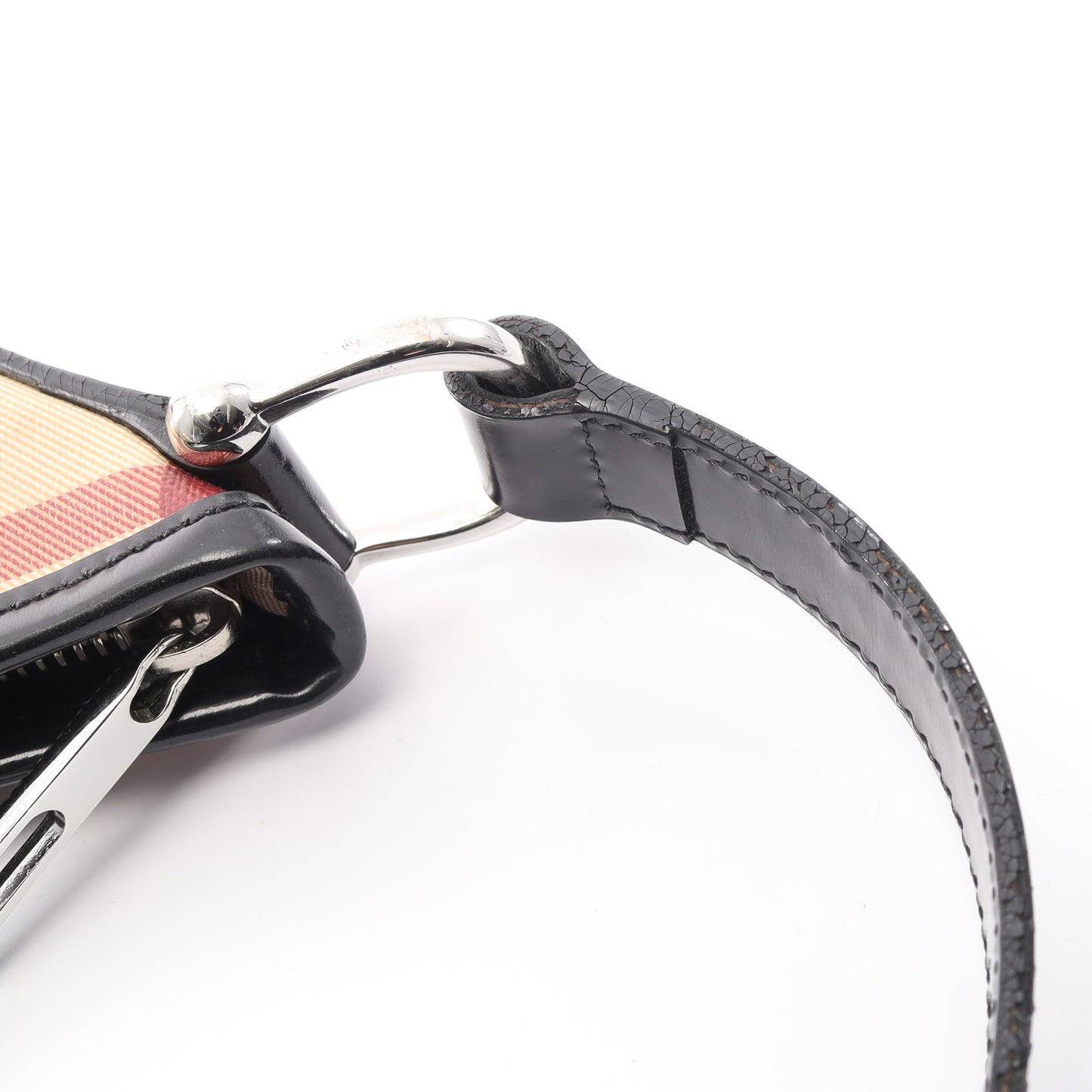 ノバチェック ワンショルダーバッグ PVC エナメルレザー ベージュ ブラック マルチカラー バーバリープローサム バッグ BURBERRY PRORSUM
