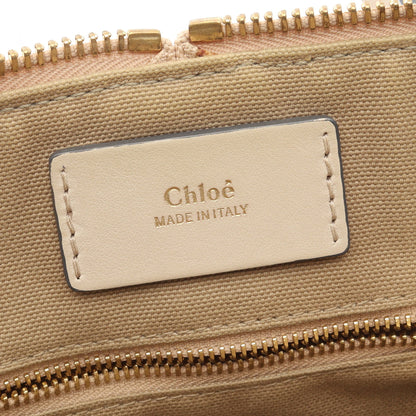 ベイリー バイカラー 2WAY ハンドバッグ レザー アイボリー グレーベージュ ライトベージュ クロエ バッグ Chloe