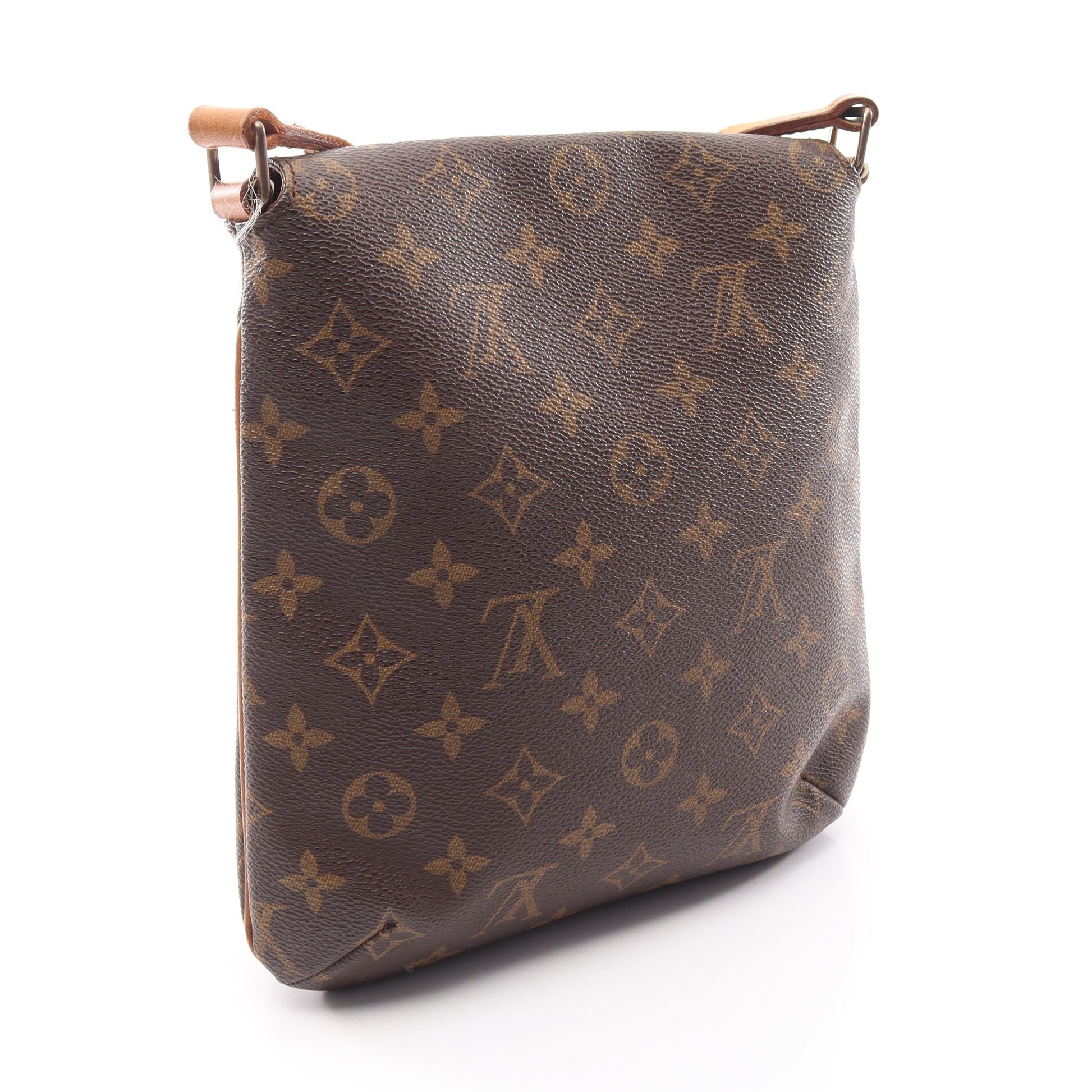 ミュゼットサルサ ショートストラップ モノグラム ショルダーバッグ PVC レザー ブラウン ルイヴィトン バッグ LOUIS VUITTON