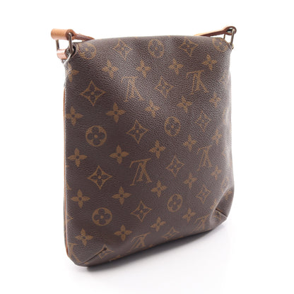ミュゼットサルサ ショートストラップ モノグラム ショルダーバッグ PVC レザー ブラウン ルイヴィトン バッグ LOUIS VUITTON