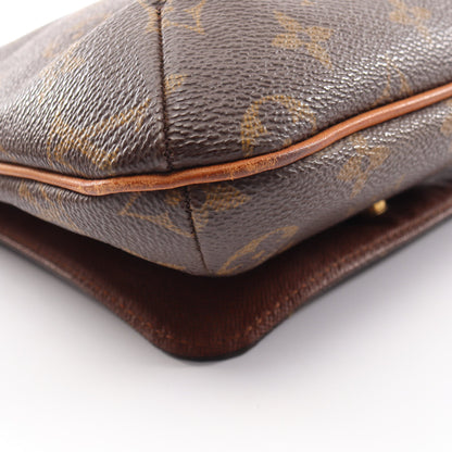 ミュゼットサルサ ショートストラップ モノグラム ショルダーバッグ PVC レザー ブラウン ルイヴィトン バッグ LOUIS VUITTON
