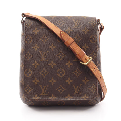 ミュゼットサルサ ショートストラップ モノグラム ショルダーバッグ PVC レザー ブラウン ルイヴィトン バッグ LOUIS VUITTON