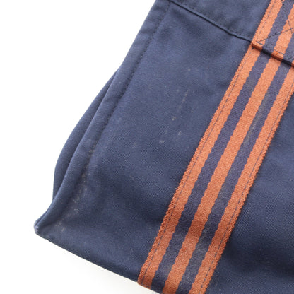 フールトゥPM ハンドバッグ トートバッグ キャンバス ネイビー ブラウン シルバー金具 エルメス バッグ HERMES